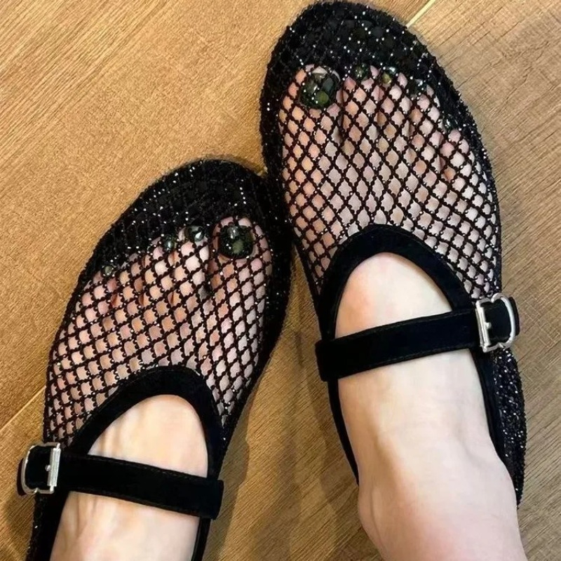 Hollow Rhinestone Baotou Sanda - Women Shoes Heels recensie en prijs