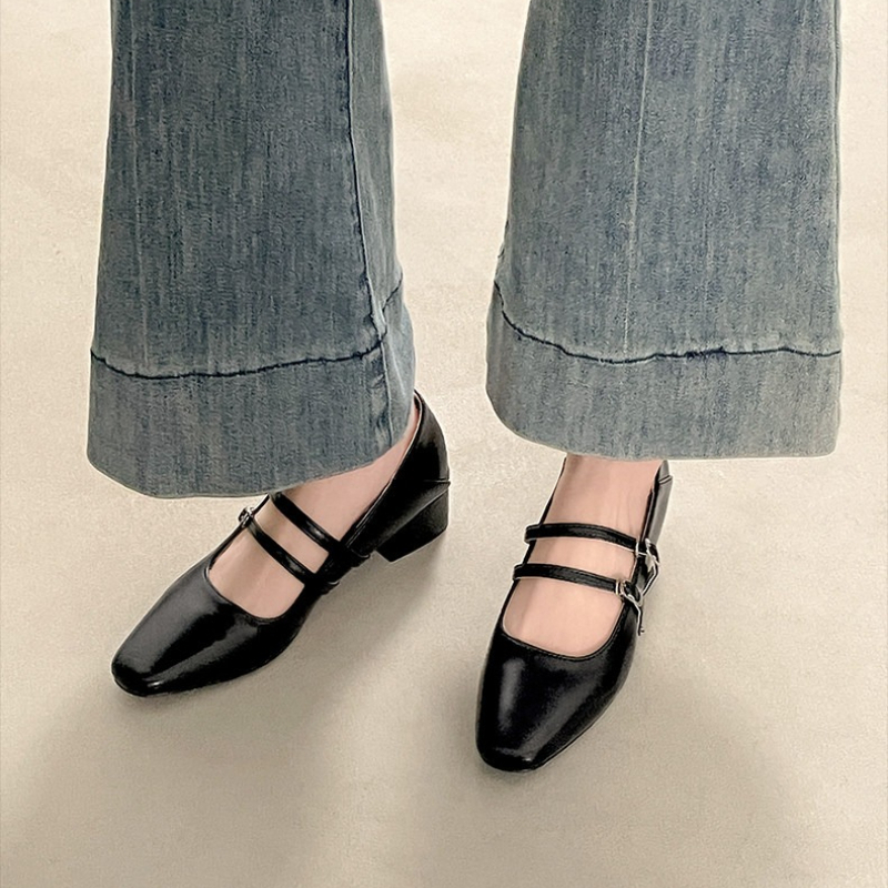 Square Toe Low Heel Women Silv - Women Shoes Heels recensie en prijs