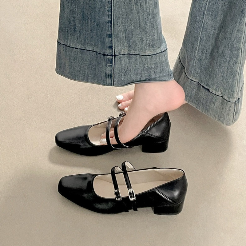 Square Toe Low Heel Women Silv - Women Shoes Heels recensie en prijs