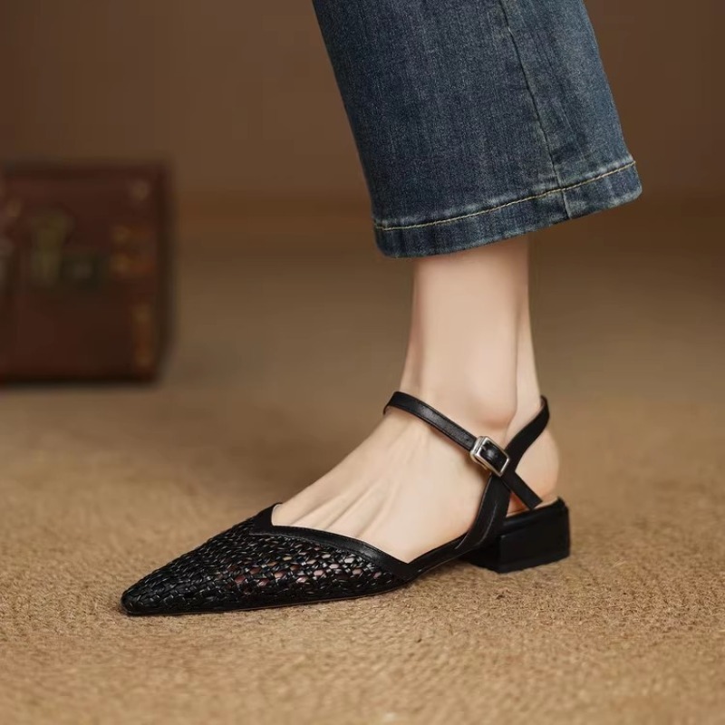 French pointed-toe woven high- - Women'S Shoes Plus Size recensie en prijs