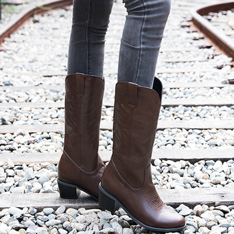 Classic Mid-calf Boots Women F - Western Cowgirl Boot recensie en prijs