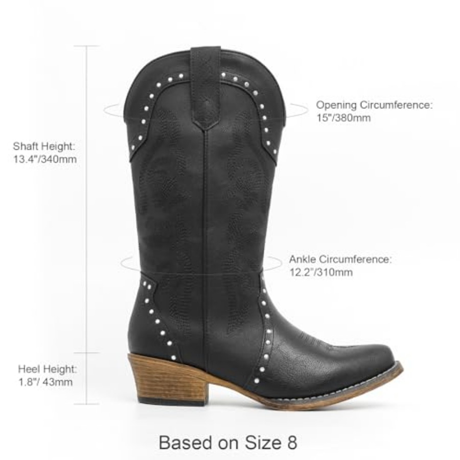 Cowboy Boots For Women Rivet V - Western Cowgirl Boot recensie en prijs