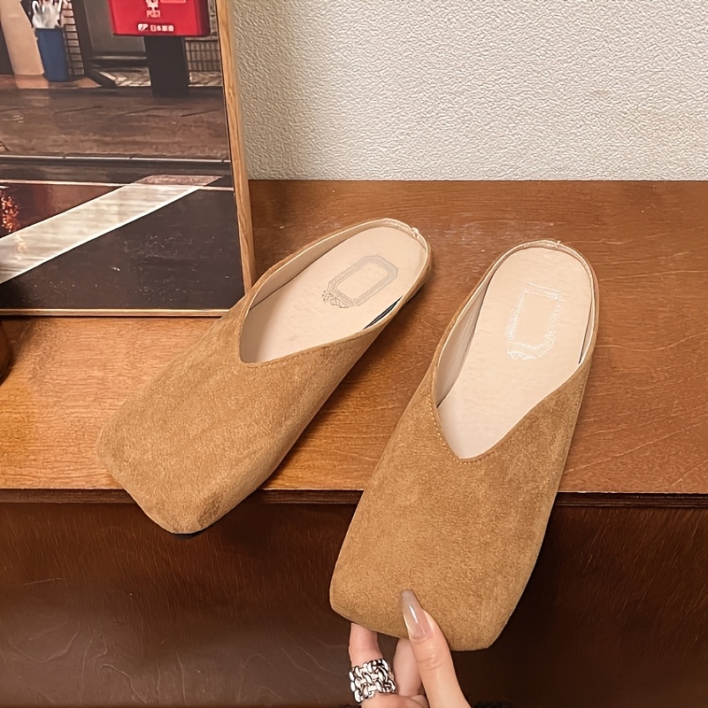New Fashionable Square Head Fl - Slip On Mule Flat recensie en prijs