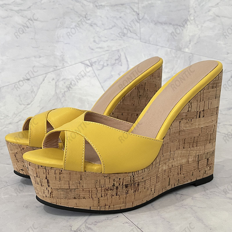 Rontic 2021 Women Platform Sli - Cork Wedge Sandal recensie en prijs