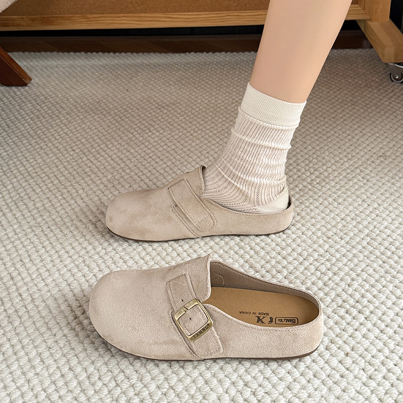 Spring /Autumn Elegant Round T - Slip On Mule Flat recensie en prijs