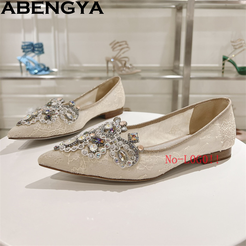 ABENGYA Gem-setting Lace Point - Slip On Mule Flat recensie en prijs