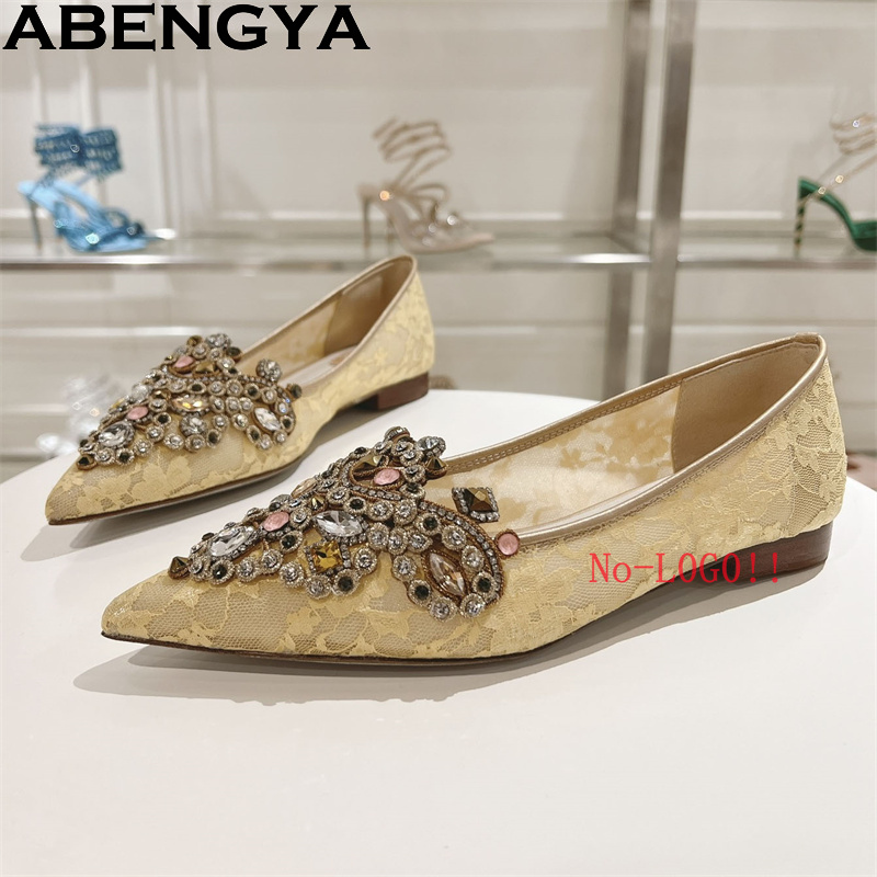 ABENGYA Gem-setting Lace Point - Slip On Mule Flat recensie en prijs